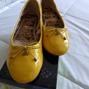 Sam Edelman Felicia Yellow Patent Flats
